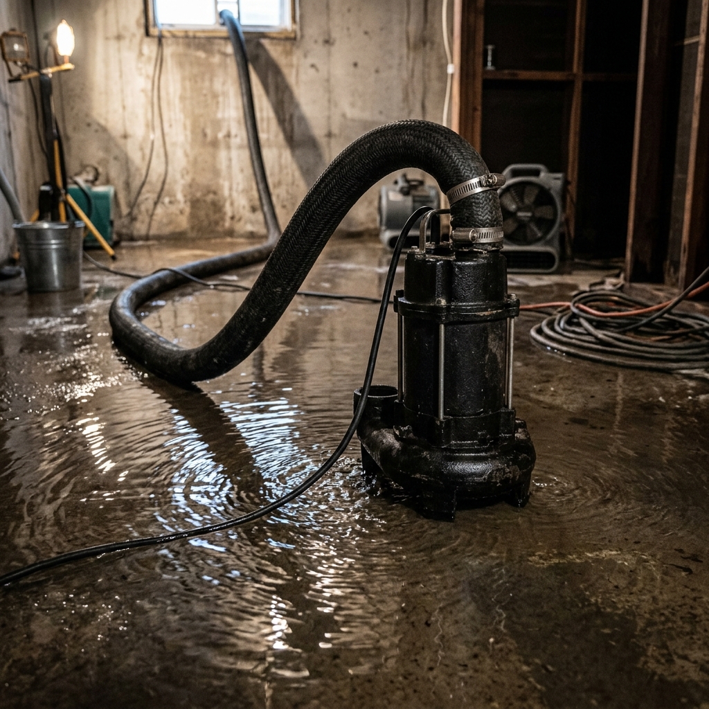 Water Damage Cleanup and Emergency Pumping Equipment
